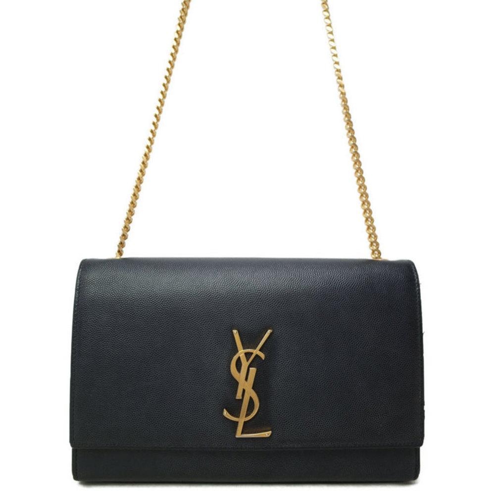 Saint Laurent Paris Classic Kate Satchel Chain Shoulder Bag Black